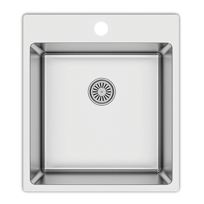 IDEAL 400 B SUDOPER KVADRATNI jednodijelni 45x50,5x20cm/sa sifonom fi90mm